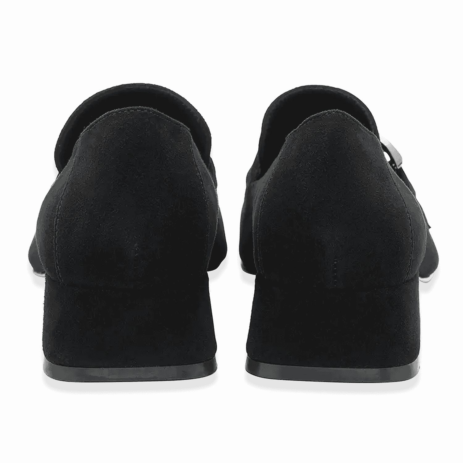 Lotus Ava Suede Block Heel Shoes (Size 8) - Black