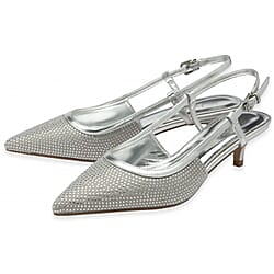 Lotus Bexley Slingback Pointed Toe Kitten Heel