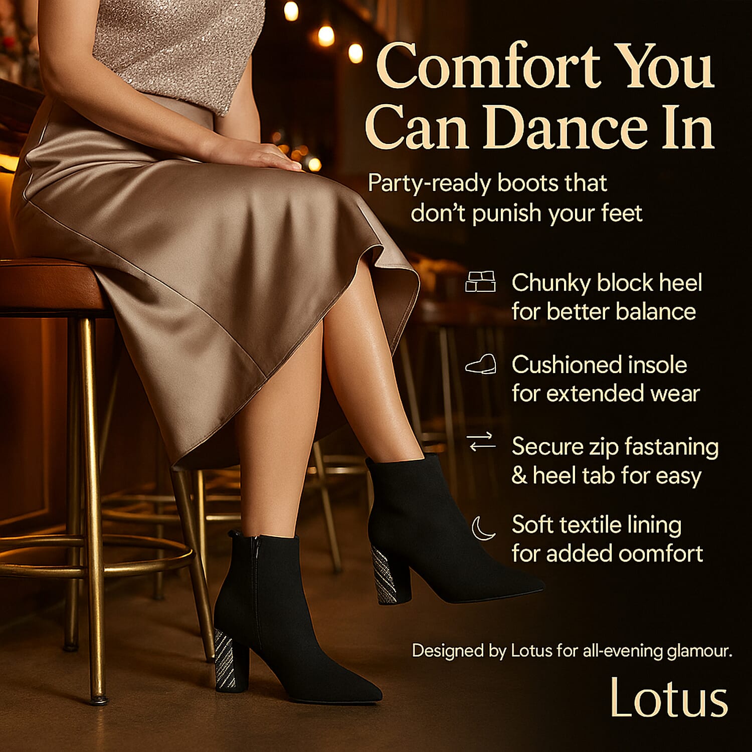 Lotus Lori Pointed Toe Ankle Boots 