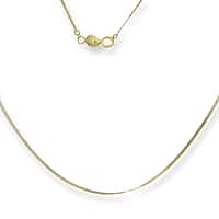 Maestro Collection - 9K Yellow Gold Necklace (Size 18) with Spring Ring Clasp & Magnetic Lock