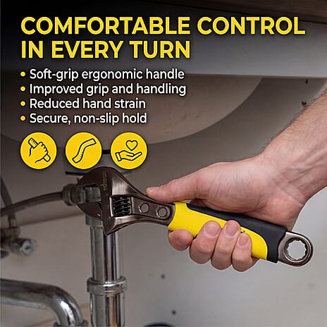 Brand New - 200mm Adjustable Wrench Black Nickel