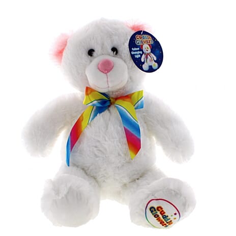 Cuddle Glowing Teddy Bear Plush Toy with Colour Changing LED Light (13 inch) - Pink