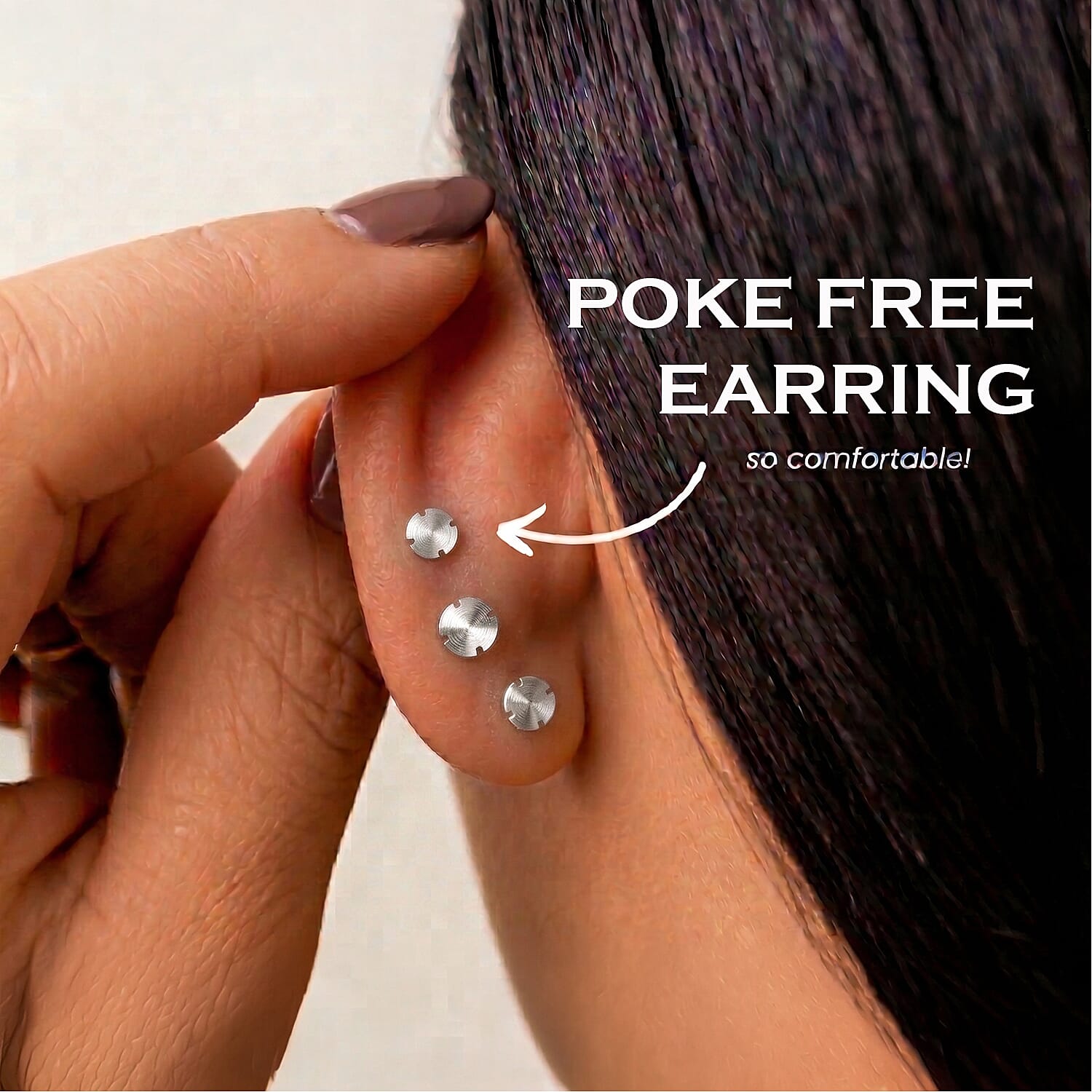 African Ruby Earring with Screw Back in Rhodium Overlay Sterling Silver 1.46 Ct.