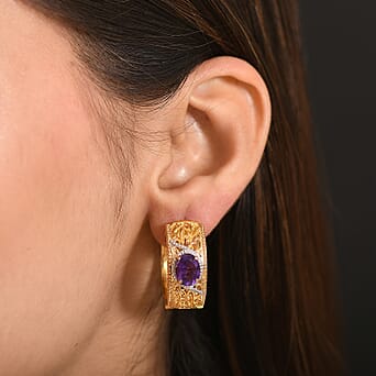 https://tjcuk.sirv.com/Products/83/0/8305406/EverTrue-African-Amethyst-Hoop-Earring-in-Platinum-overlay-Yellow-Gold_8305406_2.jpg?w=342&h=342