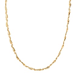 GP - Chilli Pepper Collection Blue Sapphire Necklace (Size 20) with Lobster Clasp in Rhodium Overlay Sterling Silver, Silver Wt. 15.00 Gms.