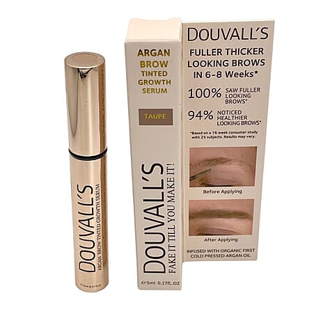 Douvalls Argan Brow Tinted Growth Serum - Taupe
