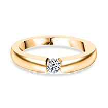 Moissanite Solitaire Ring in 925 White Silver