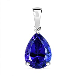 Rhapsody 4.13 Ct. AAAA Tanzanite Solitaire Pendant in 950 Platinum