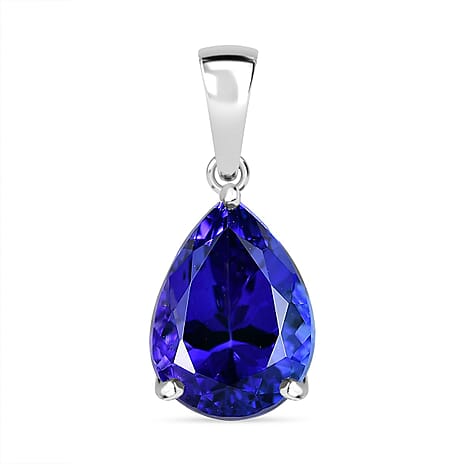 Rhapsody 950 Platinum AAAA Tanzanite Pendant 4.60 Ct.