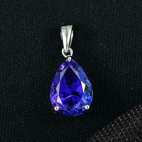 Rhapsody 950 Platinum AAAA Tanzanite Pendant 4.60 Ct.