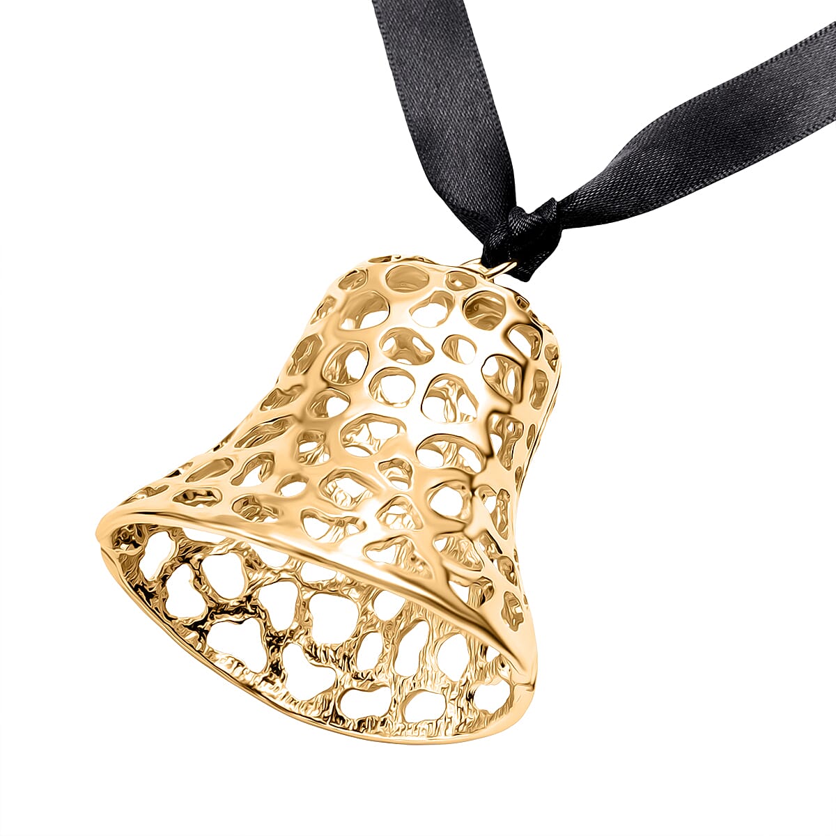 RACHEL GALLEY Bell Charm in Yellow Gold Tone