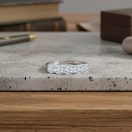 Luxuriant 950 Platinum SGL Certified (VS-EF) Cushion Cut Lab Grown Diamond Ring 2.00 Ct. Platinum Wt 4.01 Gms