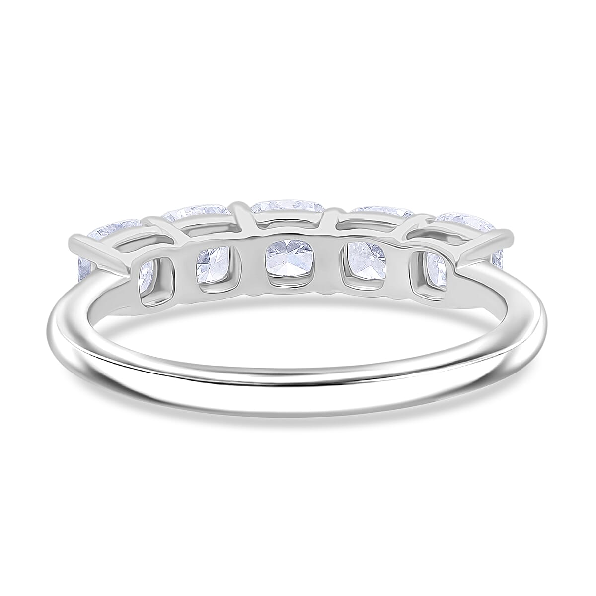 Luxuriant 950 Platinum SGL Certified (VS-EF) Cushion Cut Lab Grown Diamond Ring 2.00 Ct