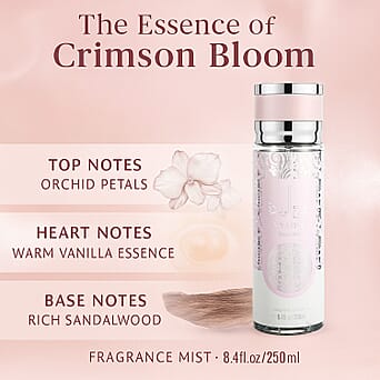 https://tjcuk.sirv.com/Products/83/0/8306405/Laurelle-Crimson-Bloom-Fragrance-Mist-250ml-Orchid-Vanilla-Sandalwood_8306405_2.jpg?w=342&h=342