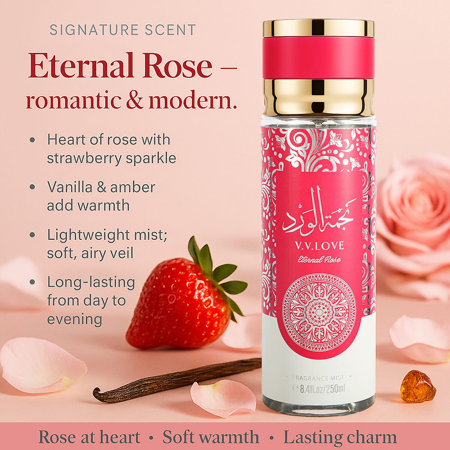 Laurelle Eternal Rose Fragrance Mist - 250ml