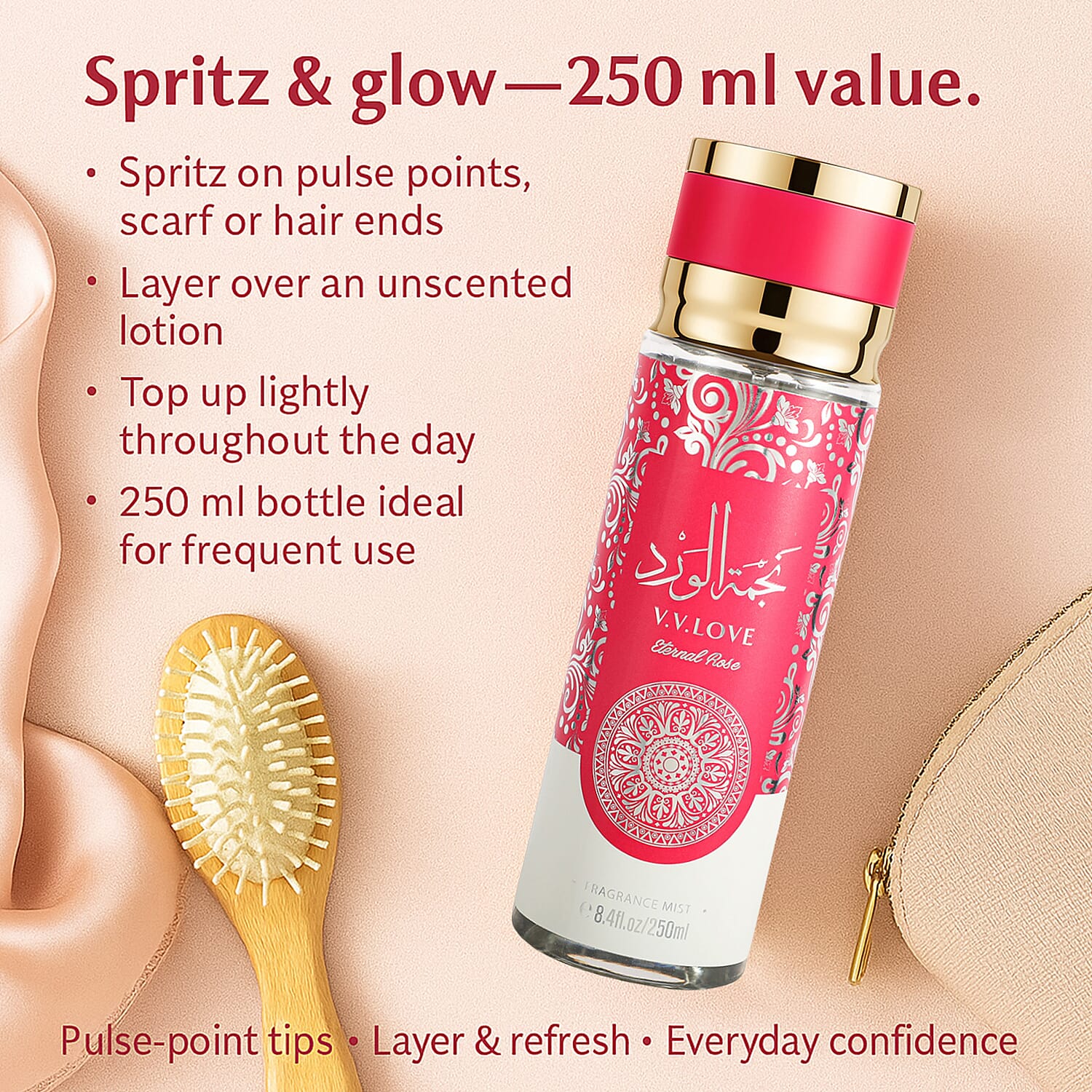 Laurelle Eternal Rose Fragrance Mist - 250ml