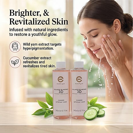 Elizabeth Grant Collagen Re-Inforce 3D Firming Cleanser Duo - 2 x 240ml