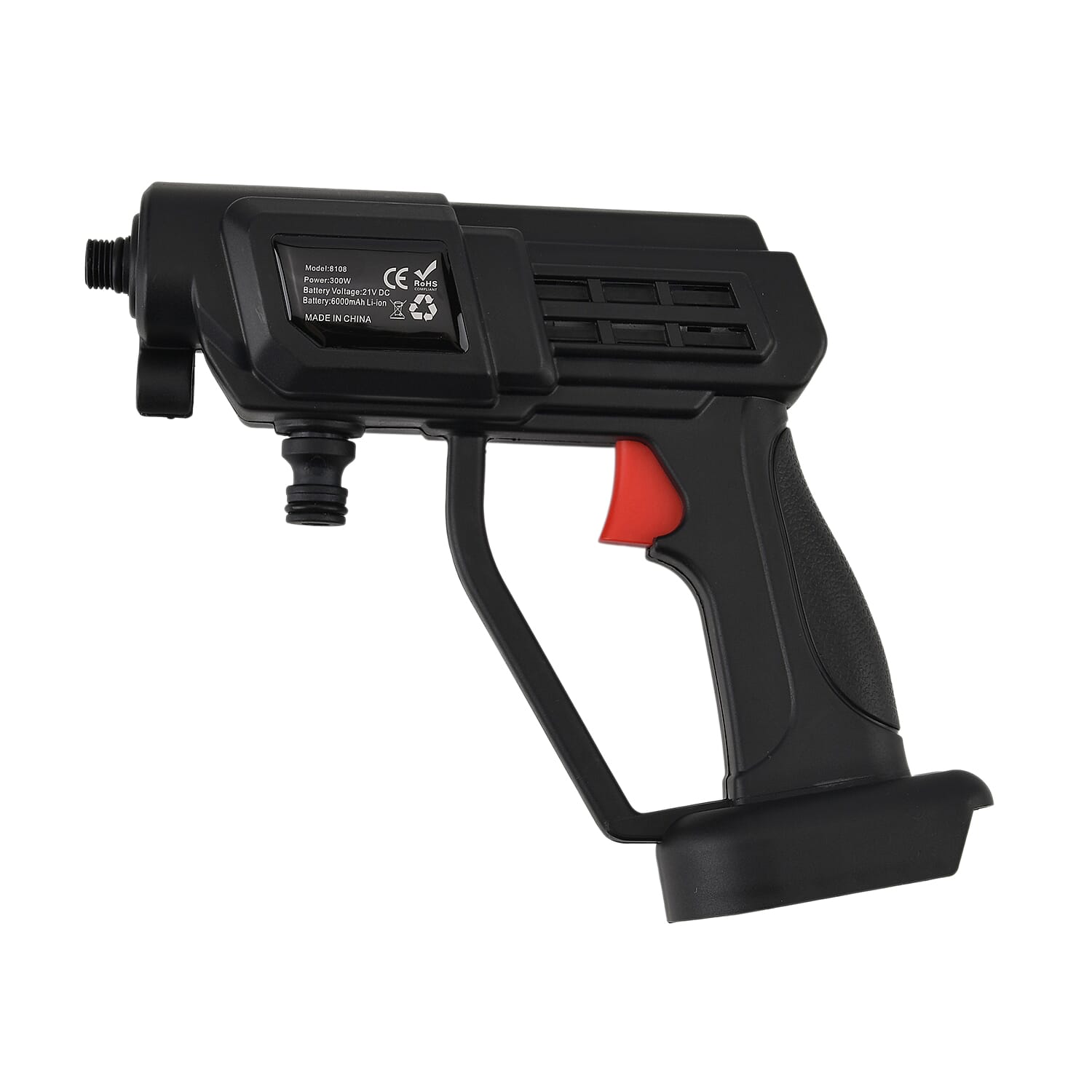 Livmore Handheld Cordless Pressure Washer - 26 bar Pressure for strong water flow. Up To 30 Min Cordless Charge  Black