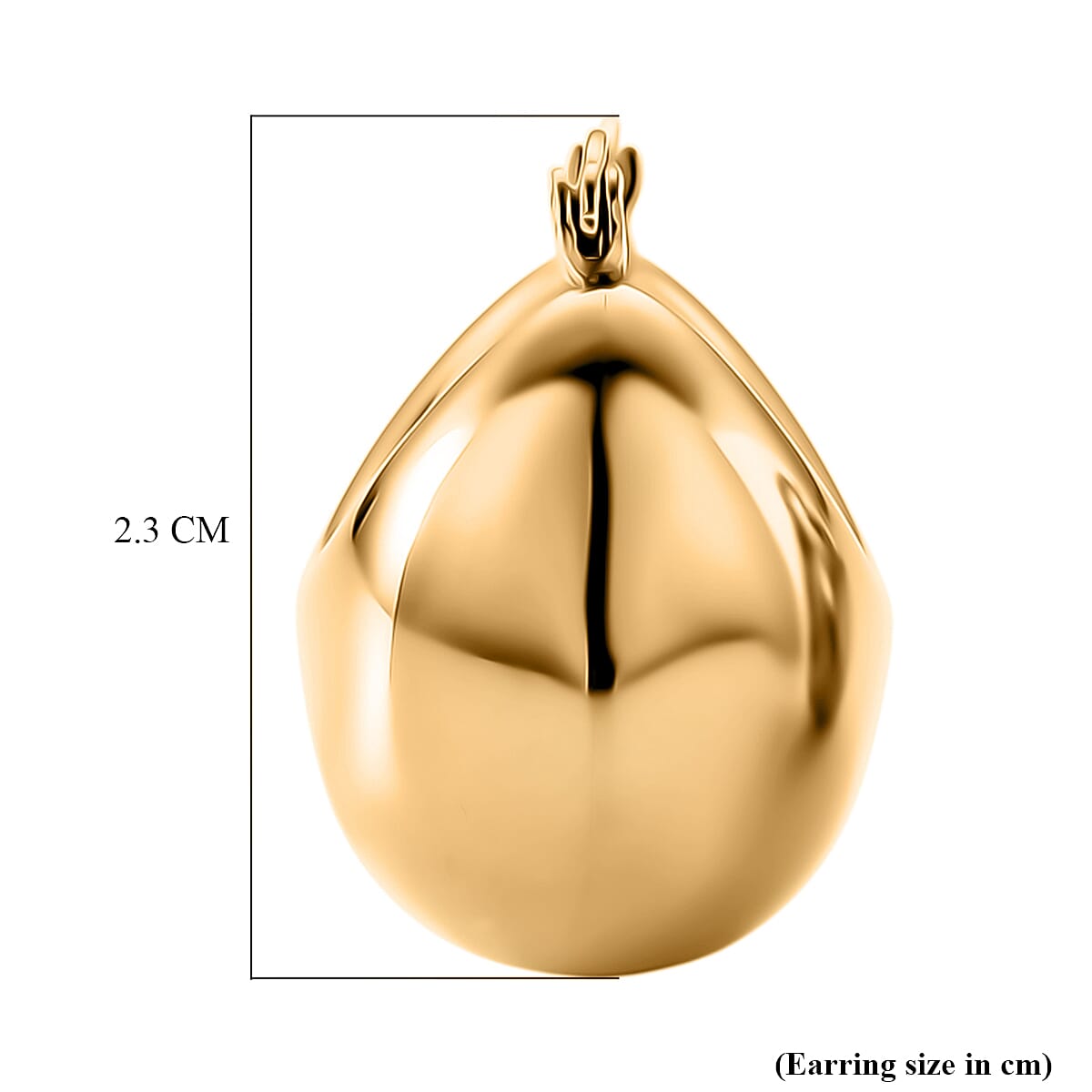 J Hoop Half Hoop Earring Pure White Stainless Steel