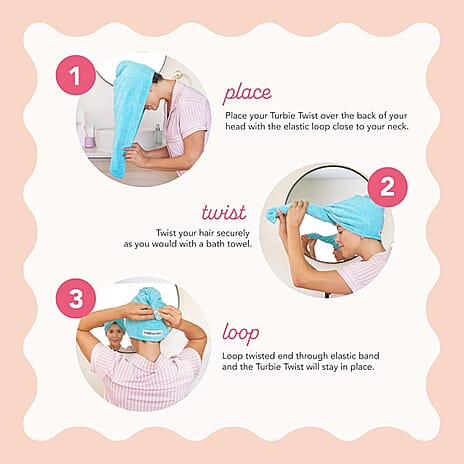 CLOSEOUT DEAL - Turbie Twist Hair Towel - Pack of 2