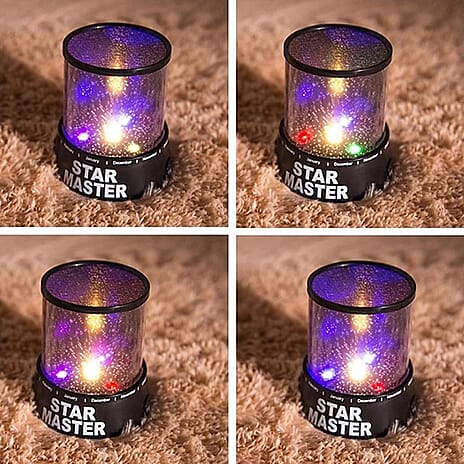 Star Projector Night Light - Black