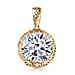 LUXURIANT 2 Ct. Lab Grown Diamond Solitaire Pendant in 9K Gold