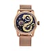 Limited Edition William Hunt London Dragon Watch with Automatic Movt. 5 ATM Water Resistancy, Blue Sapphire Crystal Dial and Adjustable Milanese Strap - Gold