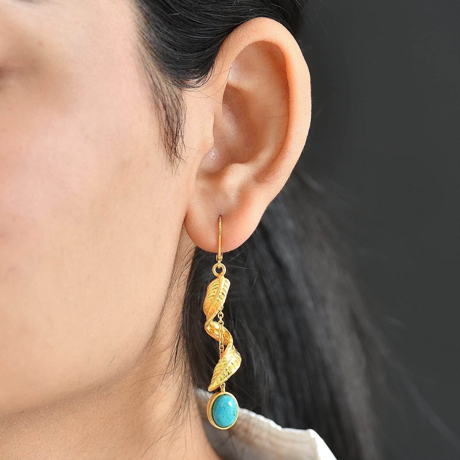 EverTrue Opalina Fancy Earring Pure Yellow Brass  3.448  Ct.