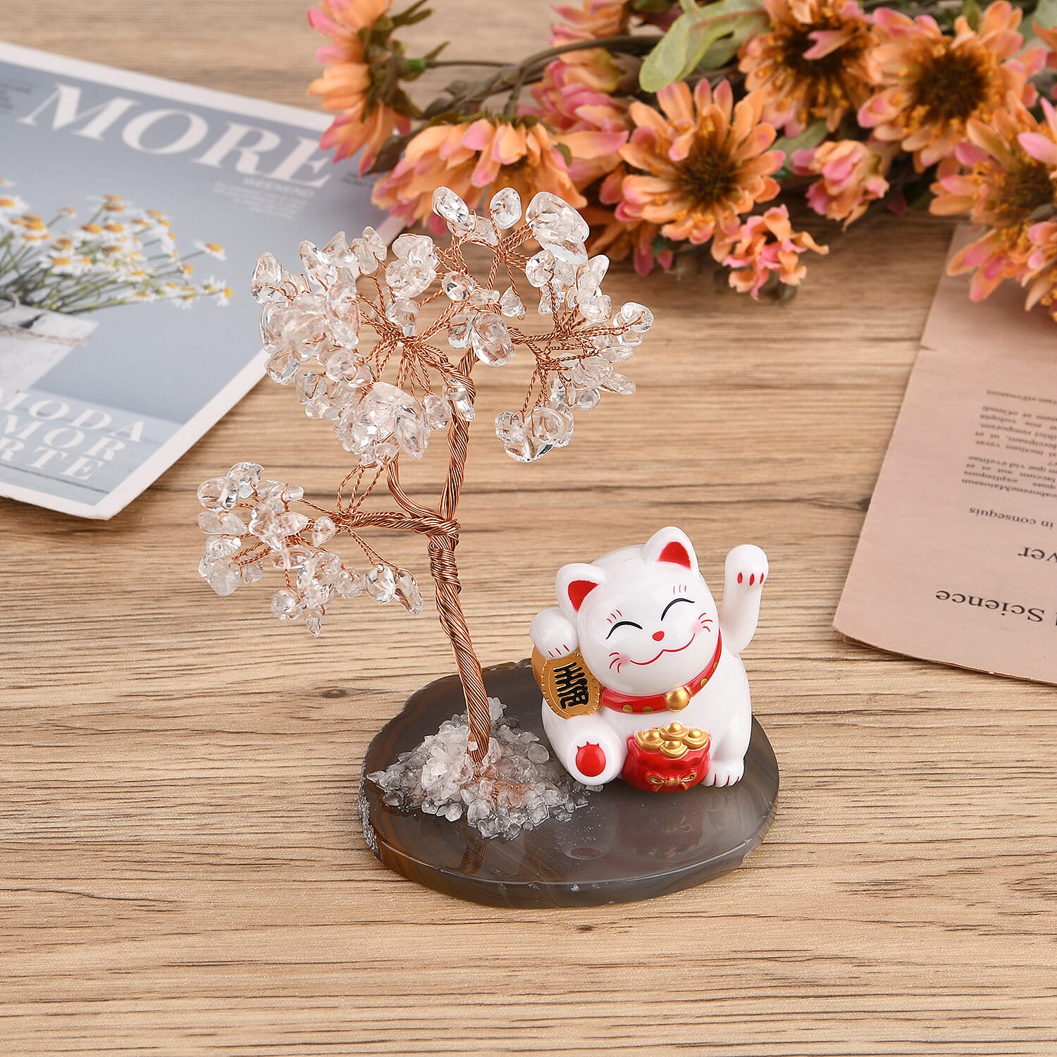 Showpiece (Size - One Size) - White & Purple