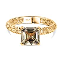 9K Yellow Gold AAA Natural Turkizite Mirage Ring 2.05 Ct.