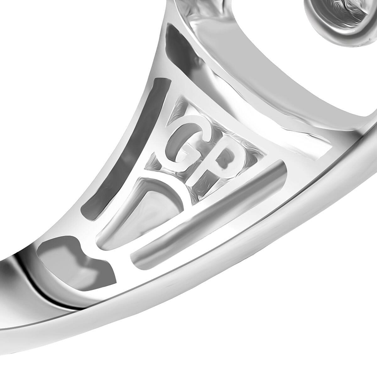 GP - Celestial Dream Collection Skyblue Topaz, Blue Sapphire & White Zircon Ring in Rhodium Overlay Sterling Silver 1.13 Ct, Silver Wt. 5.88 Gms.