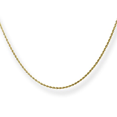 Maestro Collection - 9K Yellow Gold Necklace (Size 18) with Spring Ring Clasp
