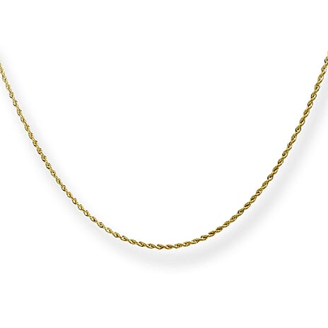 Maestro Collection - 9K Yellow Gold Necklace (Size 18) with Spring Ring Clasp