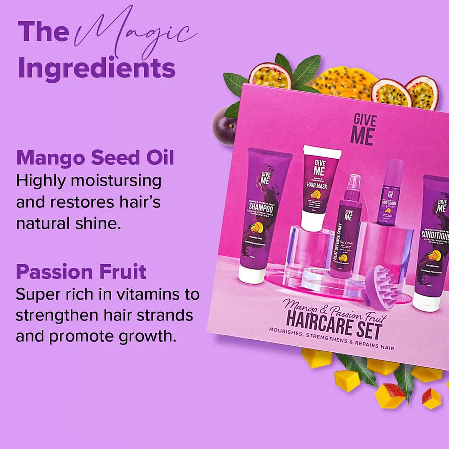 Give Me The Full Haircare Set - Mango & Passion Fruit