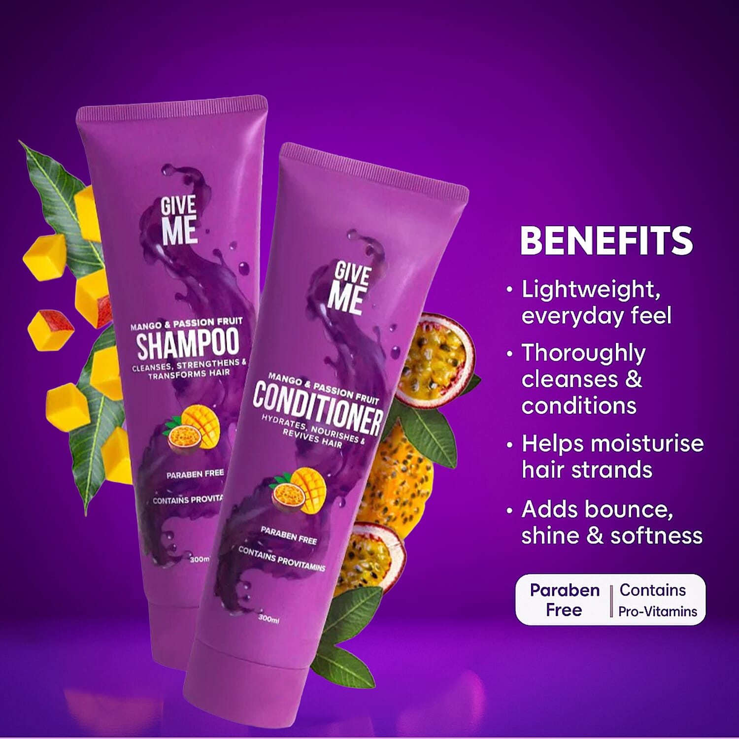 Give Me The Full Haircare Set - Mango & Passion Fruit