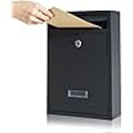 Letter Post Box (Size 215 x 320 x 90 mm) - Black