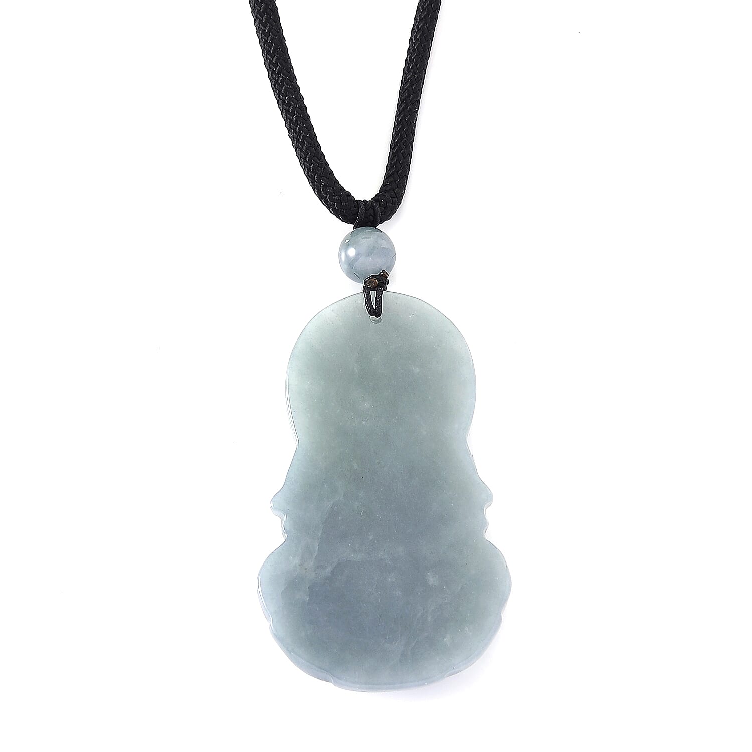 Natural Type A Jadeite Buddha Necklace 55.00 Ct.