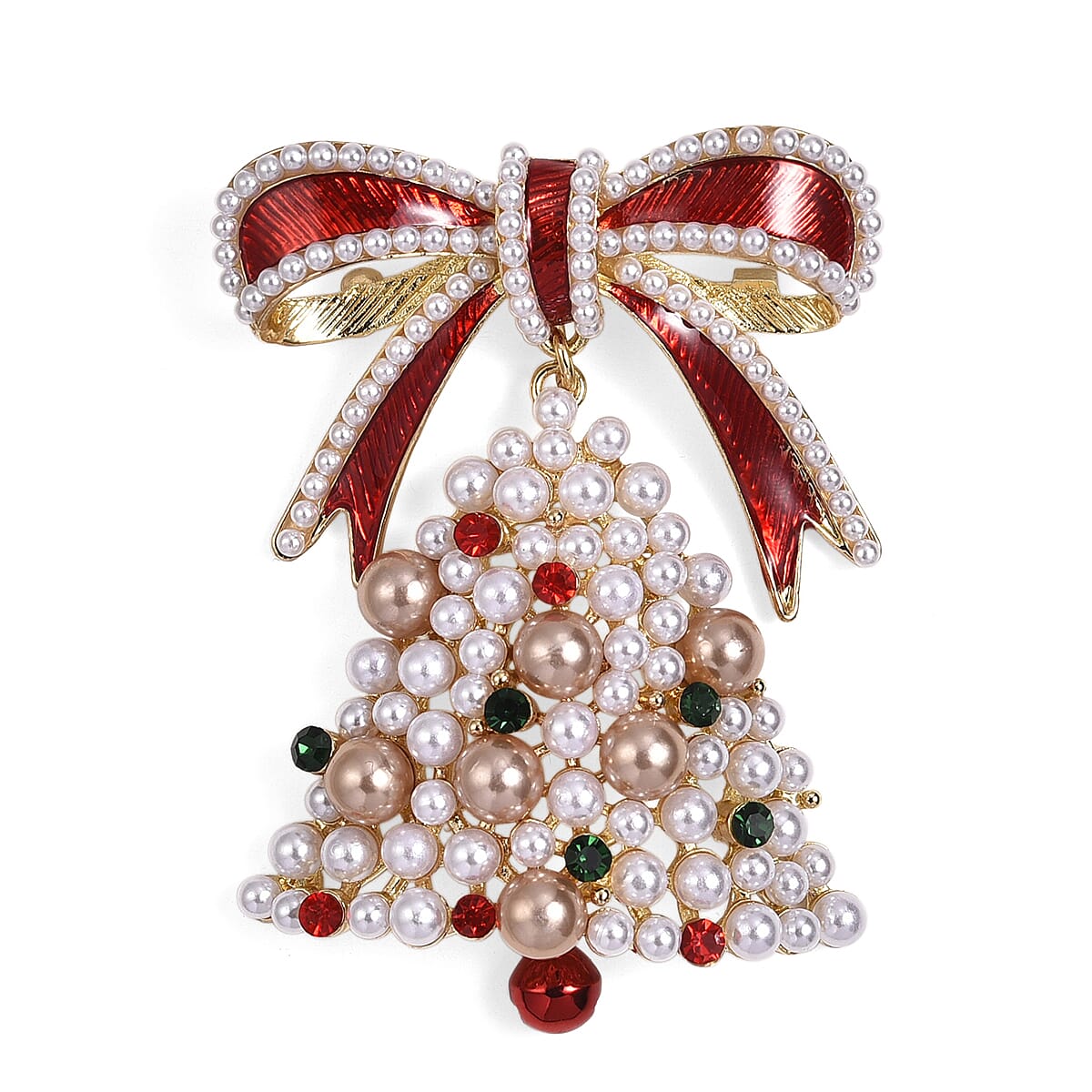 Closeout Deal - Christmas Deal - Elegant Crystal Christmas Tree Brooch