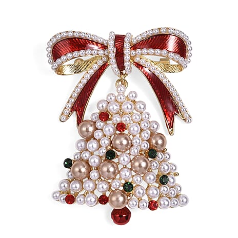 Closeout Deal - Christmas Deal - Elegant Crystal Christmas Tree Brooch
