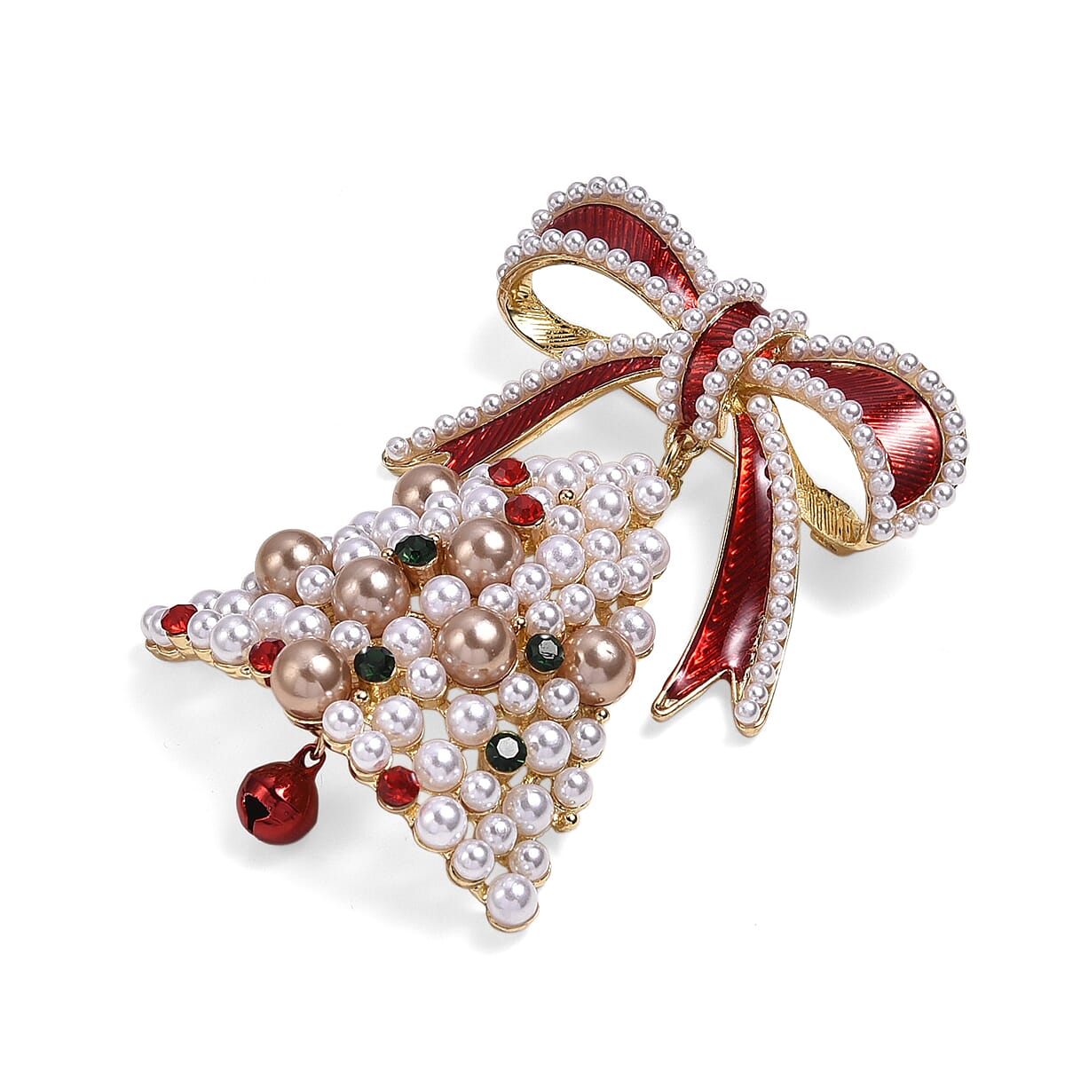 Closeout Deal - Christmas Deal - Elegant Crystal Christmas Tree Brooch