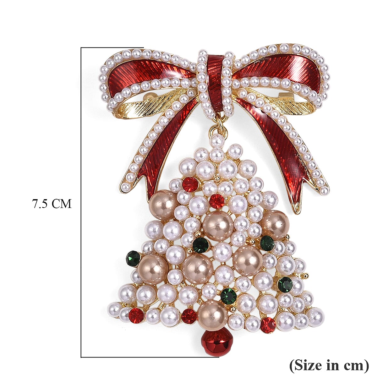 Closeout Deal - Christmas Deal - Elegant Crystal Christmas Tree Brooch