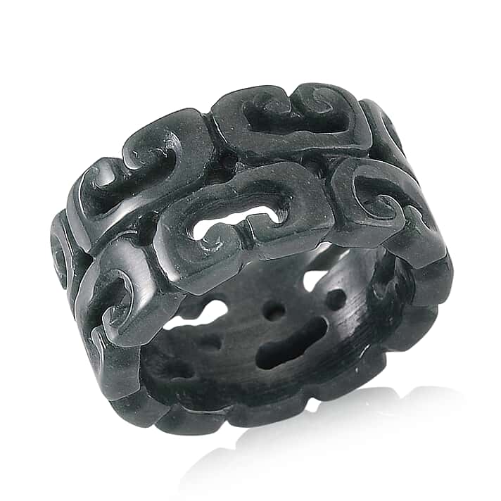 D'Joy Natural Jade Stone Hollow Ring 30.00 Ct.