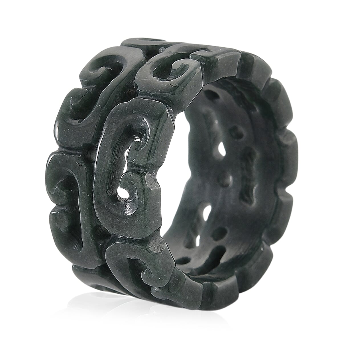 D'Joy Natural Jade Stone Hollow Ring 30.00 Ct.