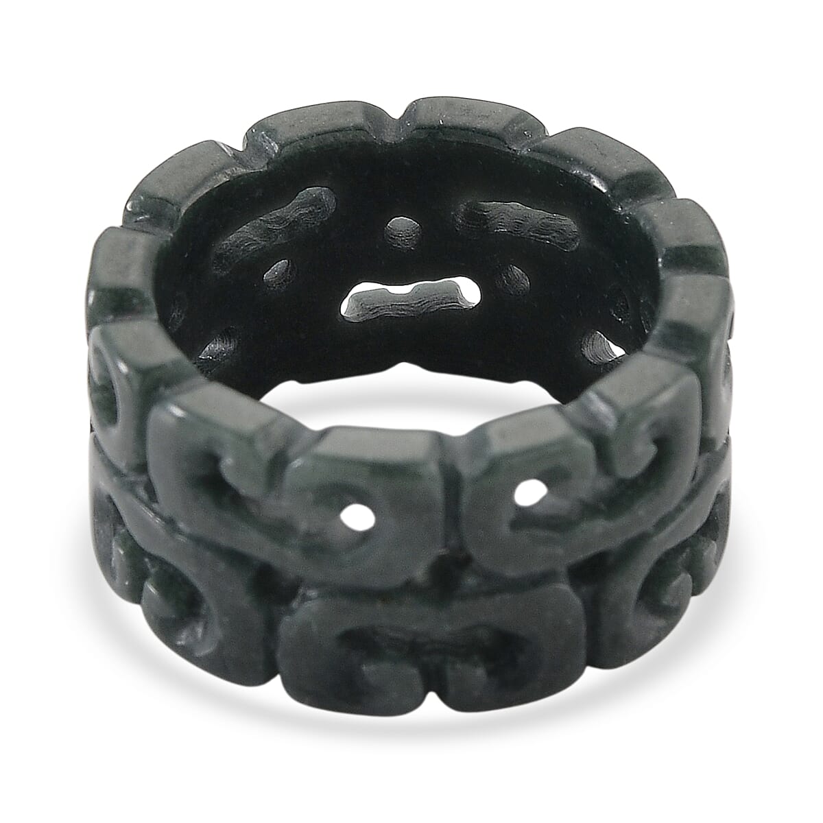 D'Joy Natural Jade Stone Hollow Ring 30.00 Ct.