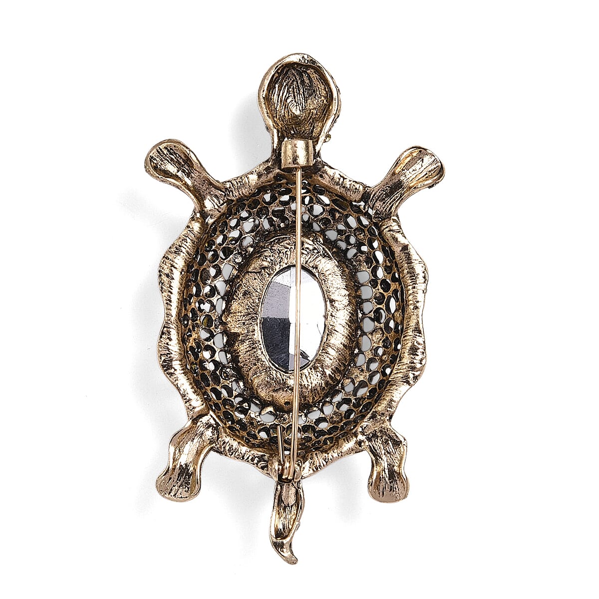 Close Out Deal - Antique and Elegant Crystal Turtle Brooch
