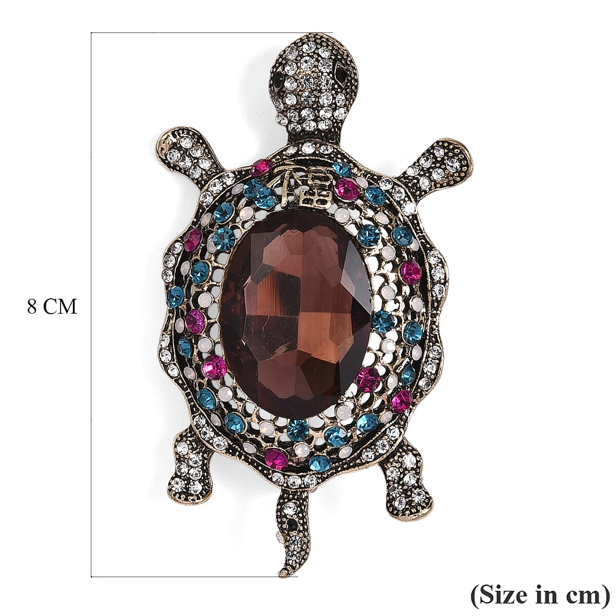 Close Out Deal - Antique and Elegant Crystal Turtle Brooch