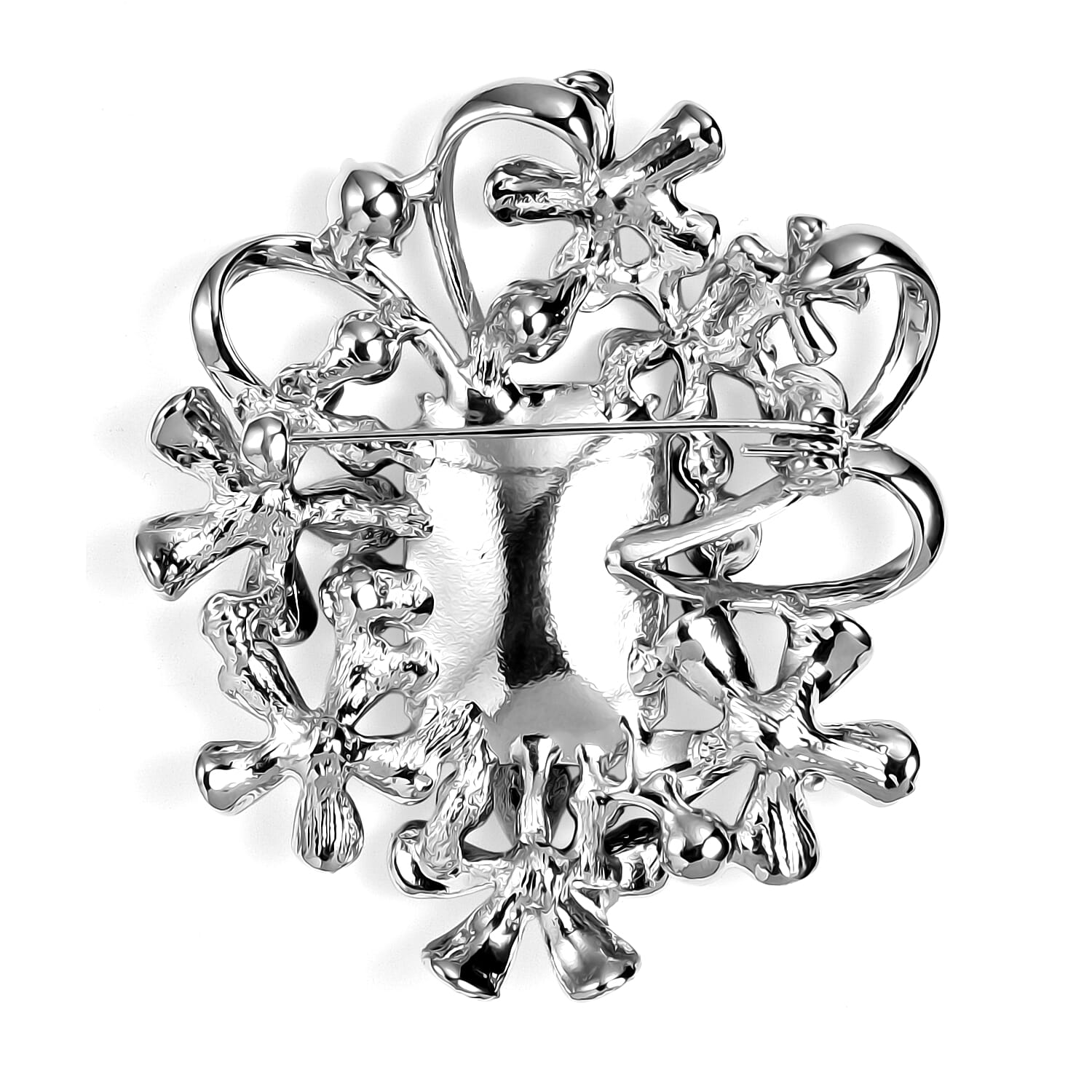 Purple Crystal Brooch  0.030  Ct.