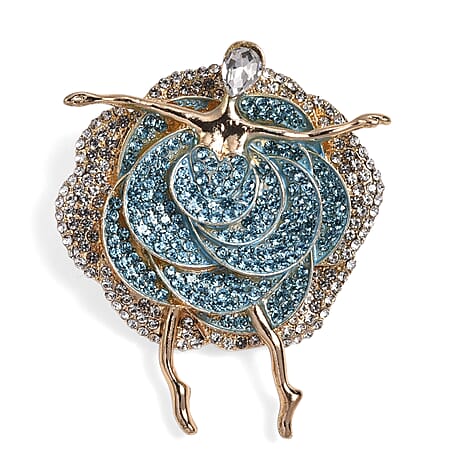 Ballerina Crystal Brooch