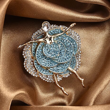 Ballerina Crystal Brooch