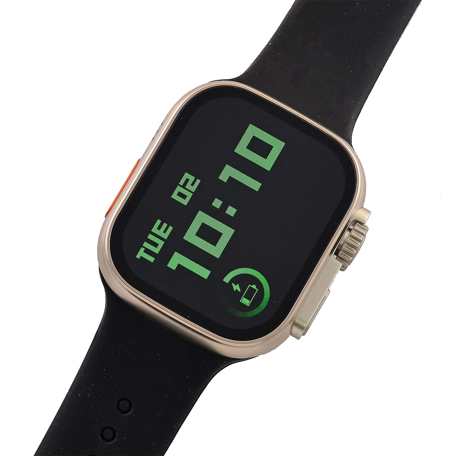 Closeout Deal - i20 Ultra 2 Max 10-in-1 Smartwatch Set with Earphones & 7 Strap, Compatible with Apple iOS and Android - Silver